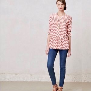 Anthropologie Swizzle Stripe Tunic Top - Like New!